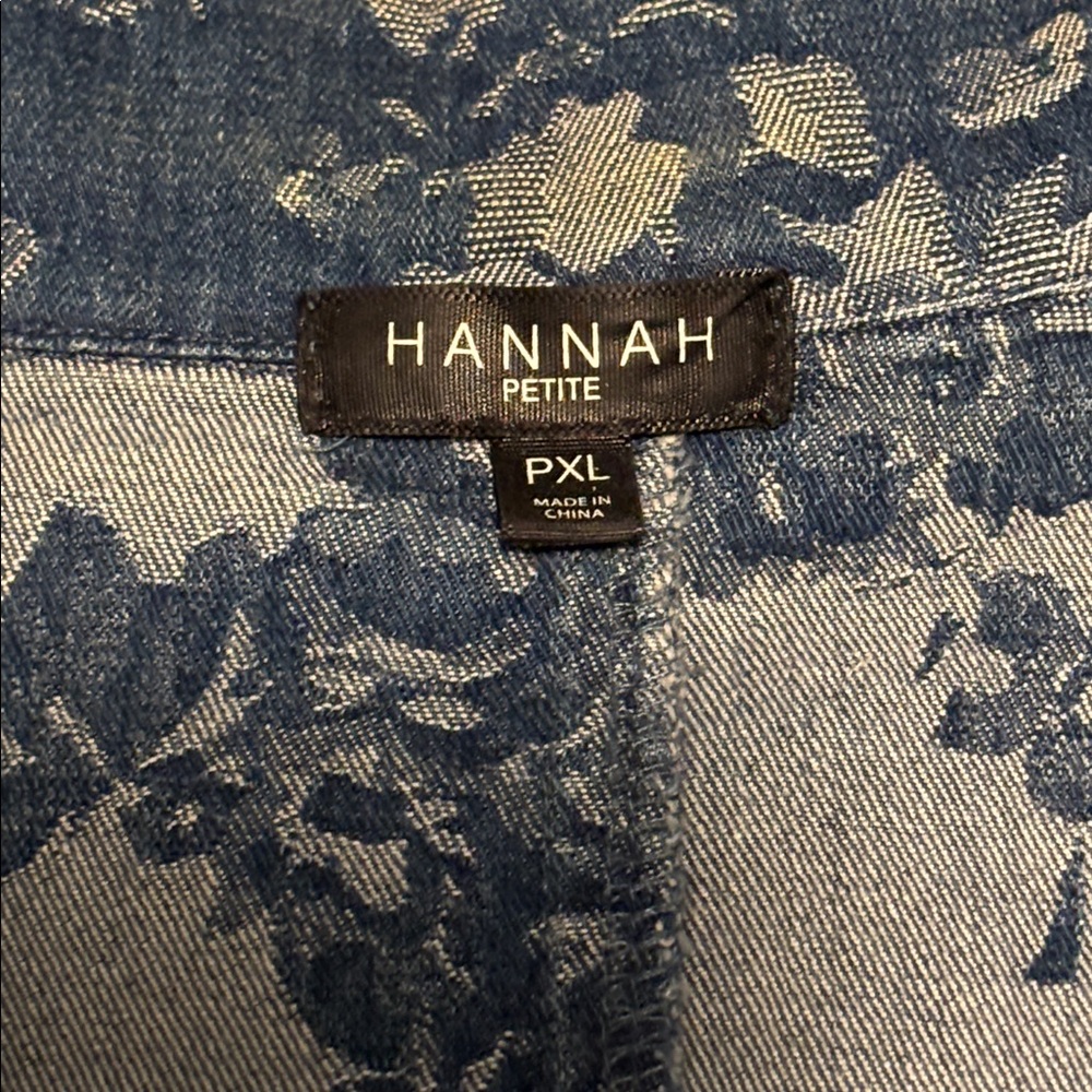 Hannah Petite XL Denim Vest - Picture 2 of 10